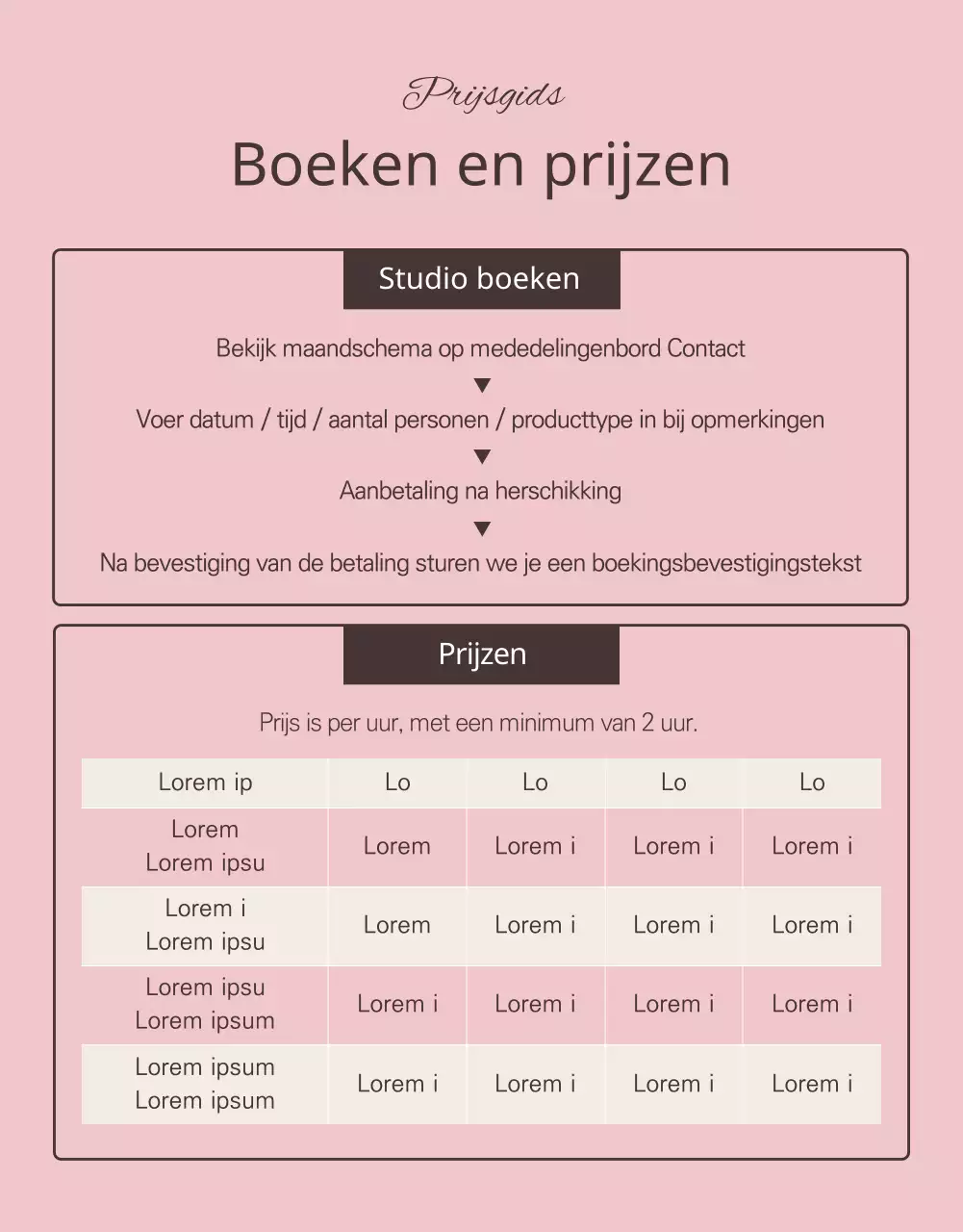 Een rustgevende zelfstudio in roze en ivoorkleurig