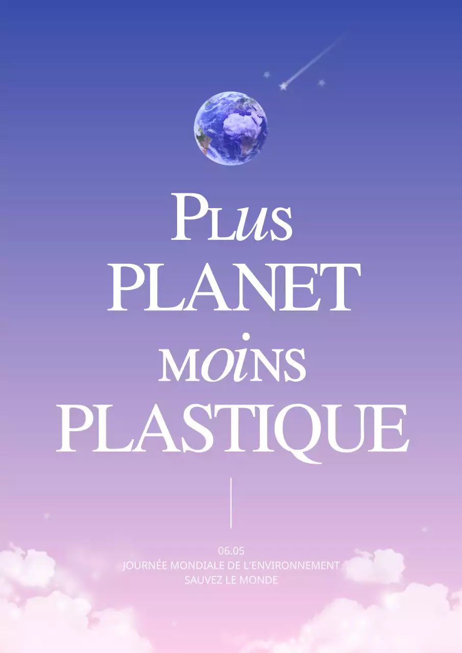 Gradient violet Journée de l'environnement