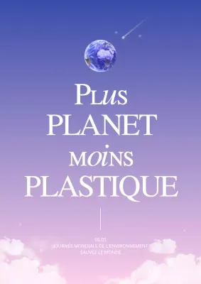 Gradient violet Journée de l'environnement