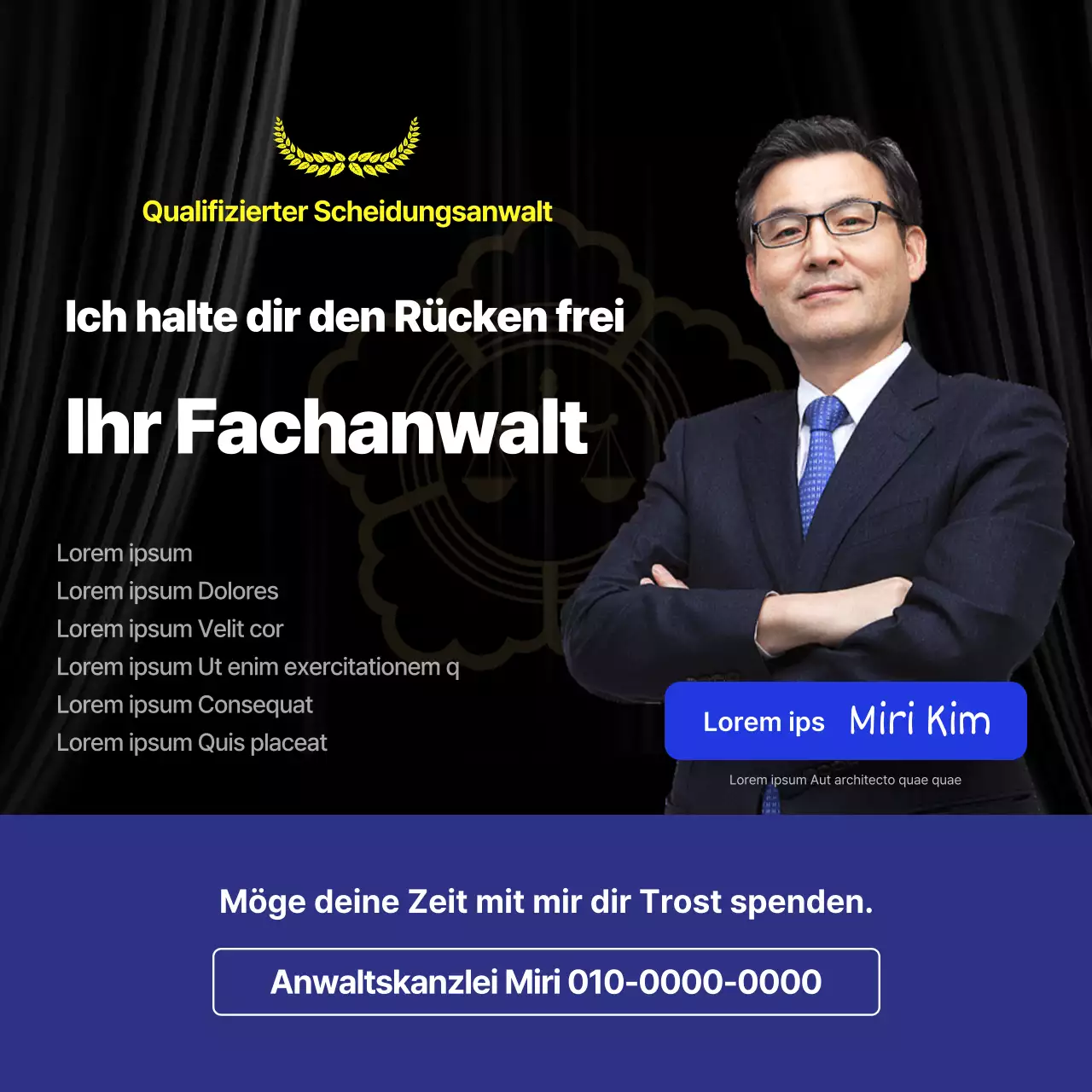 Leitfaden für die Konsultation eines Anwalts mit einem einfachen Thema aus dem Blauen Buch