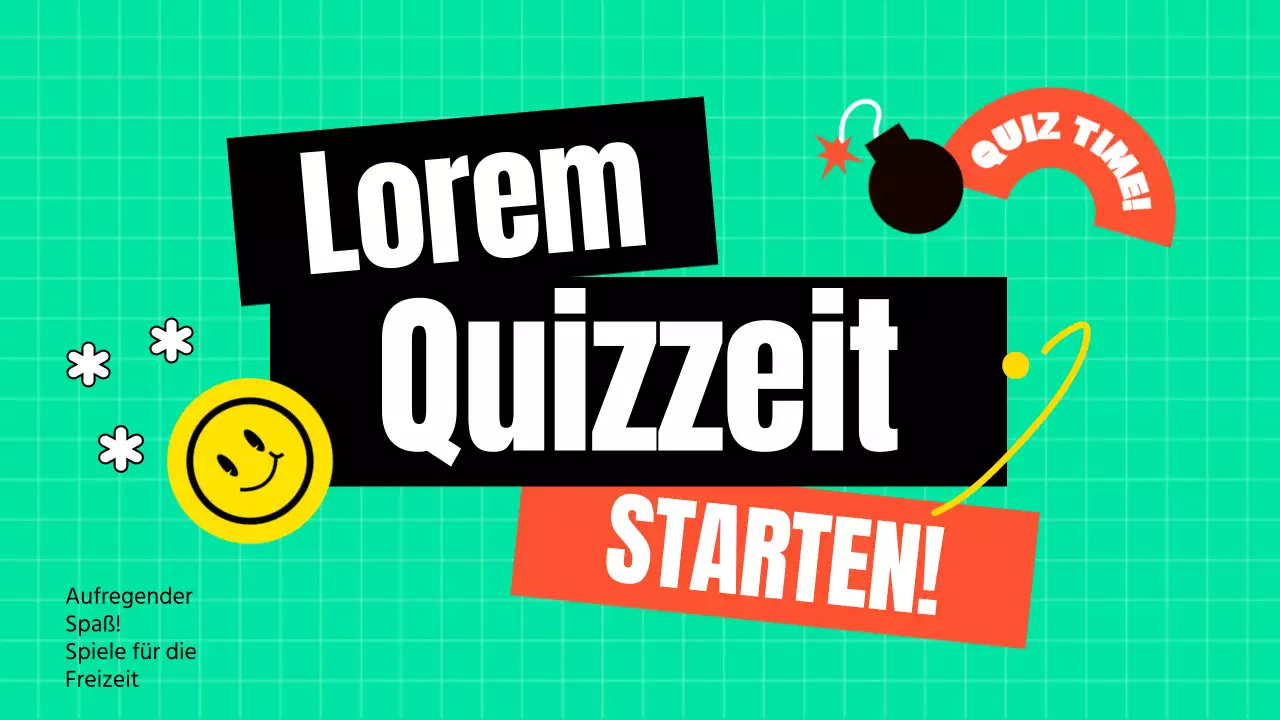 Minze und gelbes Spielthema für die Freizeit