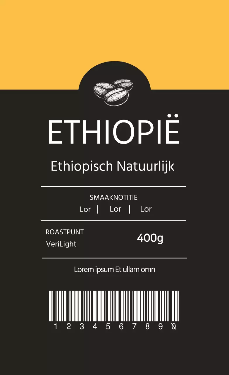 Ethiopische natuurlijke bonen