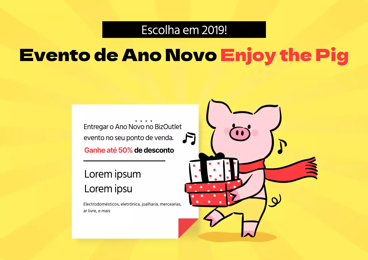 Eventos de compras de Ano Novo