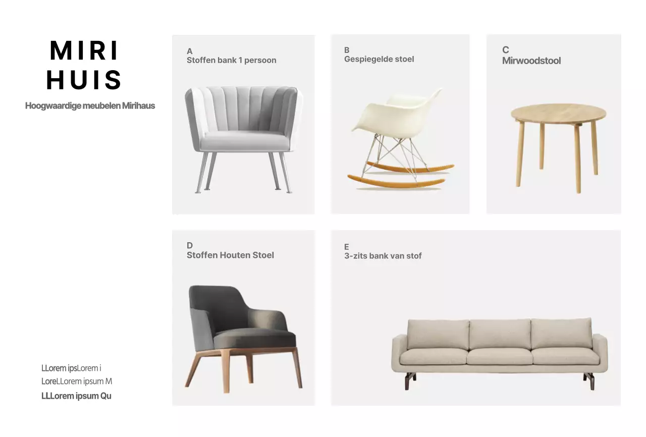 Witte moderne interieur ansichtkaart voor product introductie