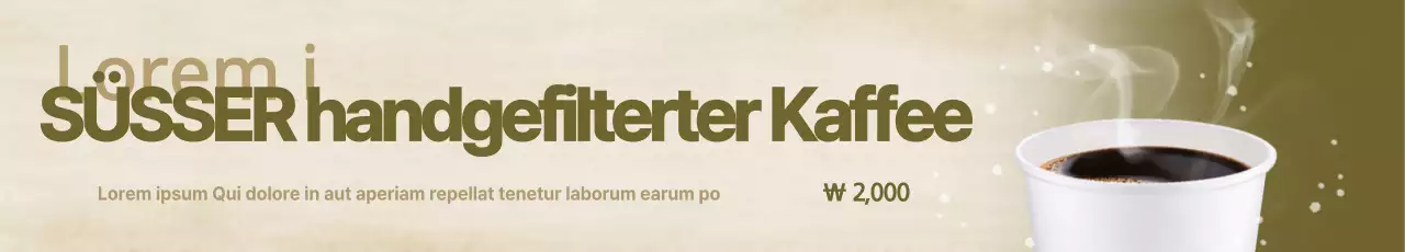 Kaffee von Hand gebrüht