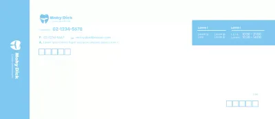 Logotipo azul negocio dental limpio