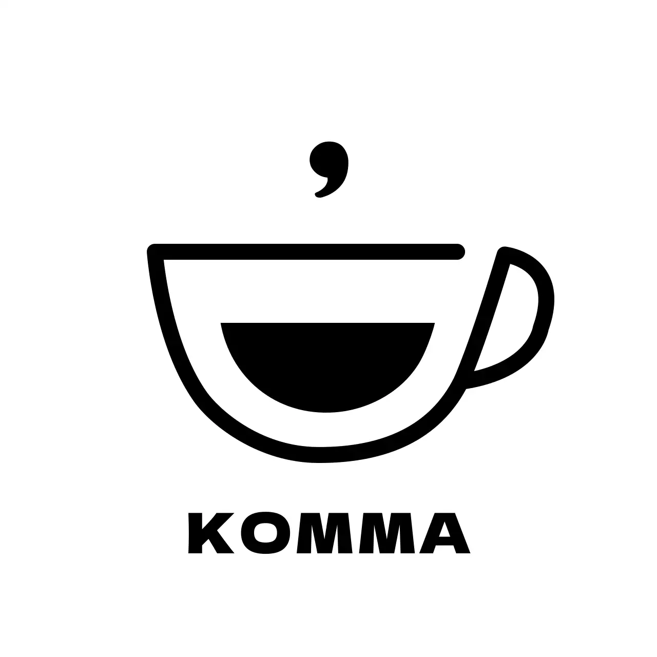 Niedlicher KaffeebecherSymbol Cafe-Eisbecher