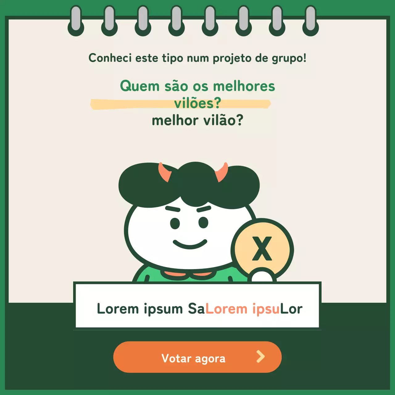 Ilustração verde Trabalho de grupo na faculdade Citações engraçadas