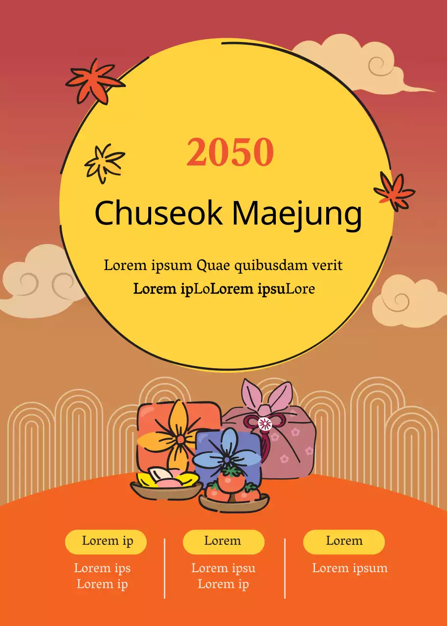 Orange Holiday Event Popup