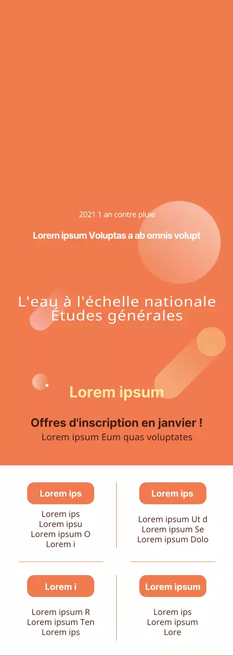 Un orange et un blanc épurés pour annoncer et promouvoir les ouvertures de formation