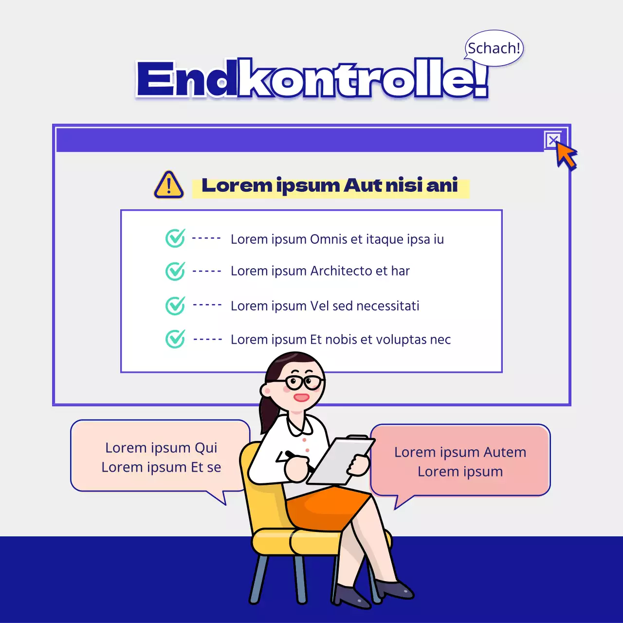 Umgangsformen und Beispiele für das Schreiben von E-Mails in Marineblau und Weiß