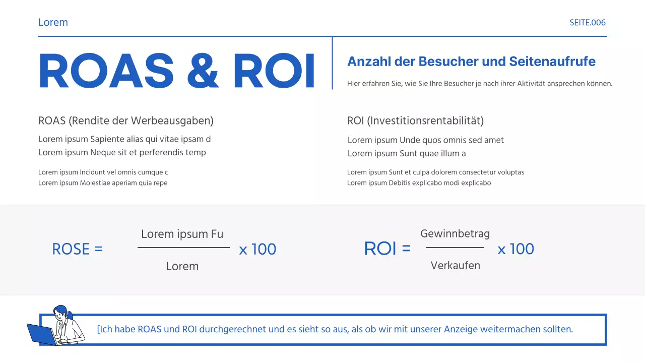 Förderung grundlegender Begriffe aus der blau-weißen Marketingpraxis