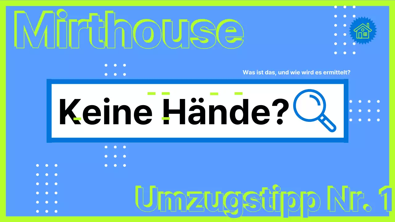 Umzugstipps mit einem neonfarbenen Typografiekonzept Umzug ohne Hände