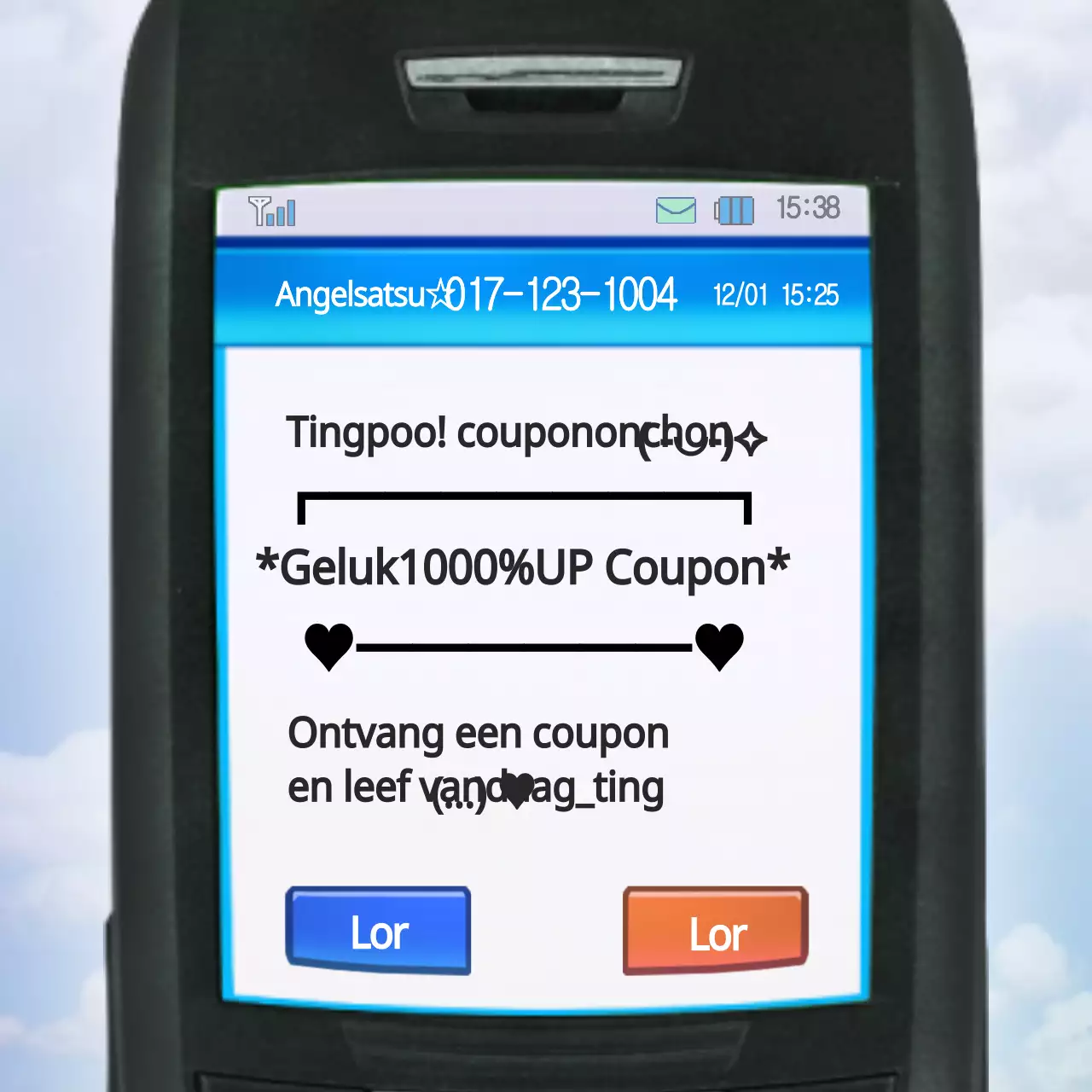 MMS met een rood thema