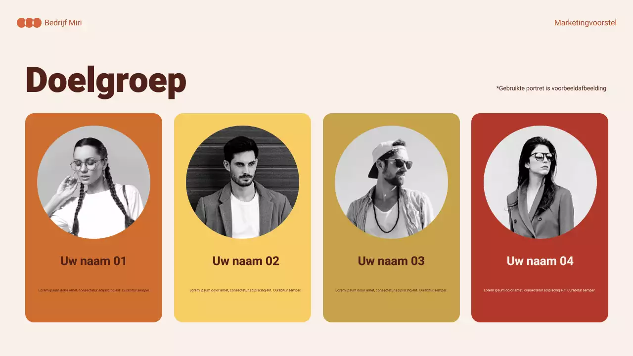 oranje samenvatting marketingdocument