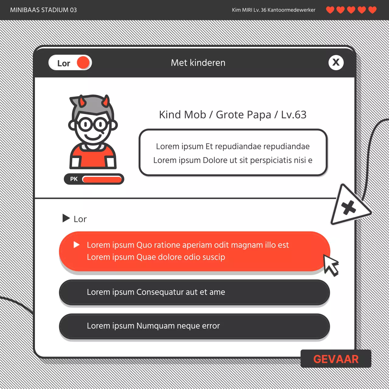 Donkergrijze en oranje game-formaat Obon-vakantiekaartNieuws