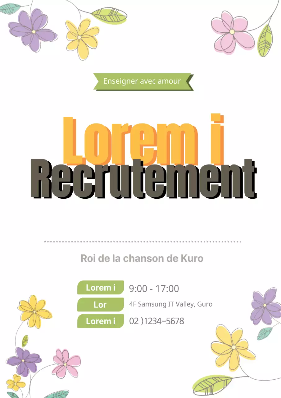 Cours de chant de perles