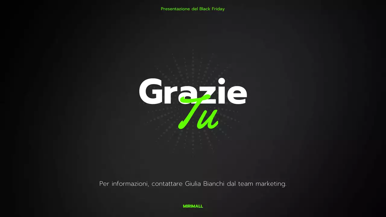 Un semplice organizzatore di eventi per il Black Friday di un centro commerciale in nero e verde lime