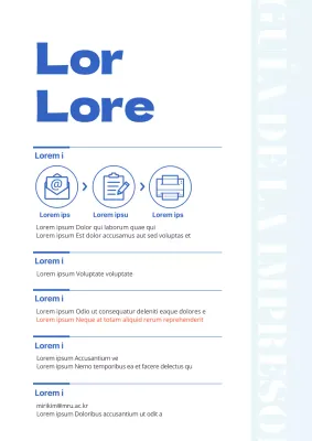 Instrucciones sencillas y azules para la impresora