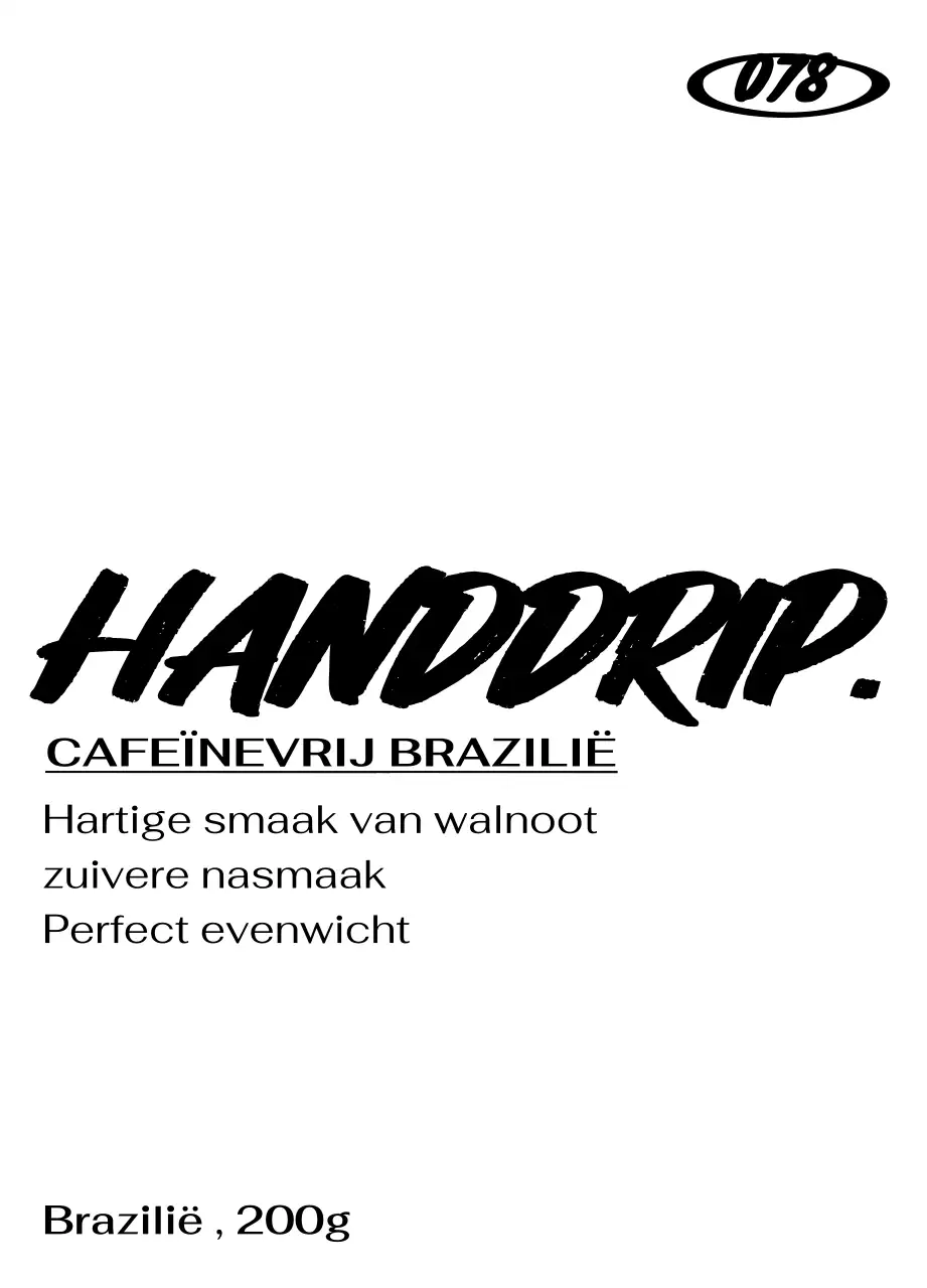 Ontwerp met bonenbeschrijvingen geaccentueerd met zwarte, ruwe handgeschreven tekst