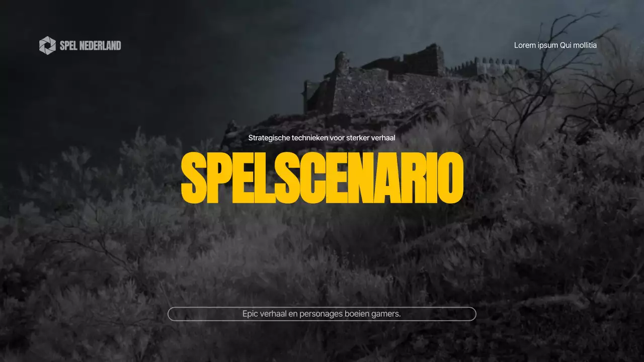 Geel Zwart Dynamisch Spelgesprek