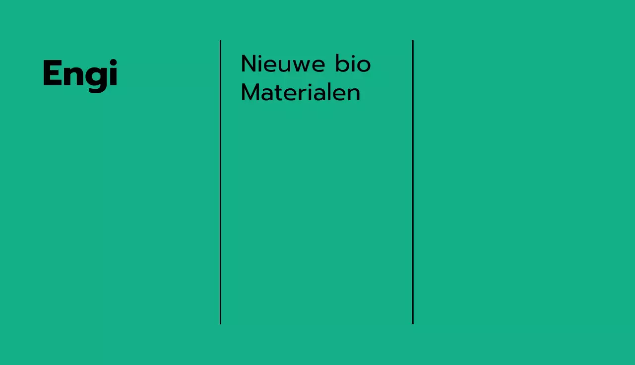 Rustige stijl visitekaartje met groen en verticale rechte lijnen