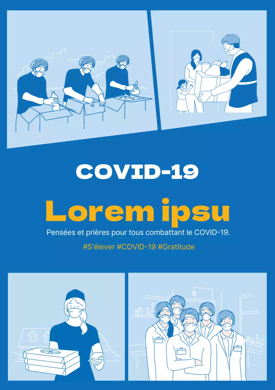 Illustration bleue propre corona cheer vaccin