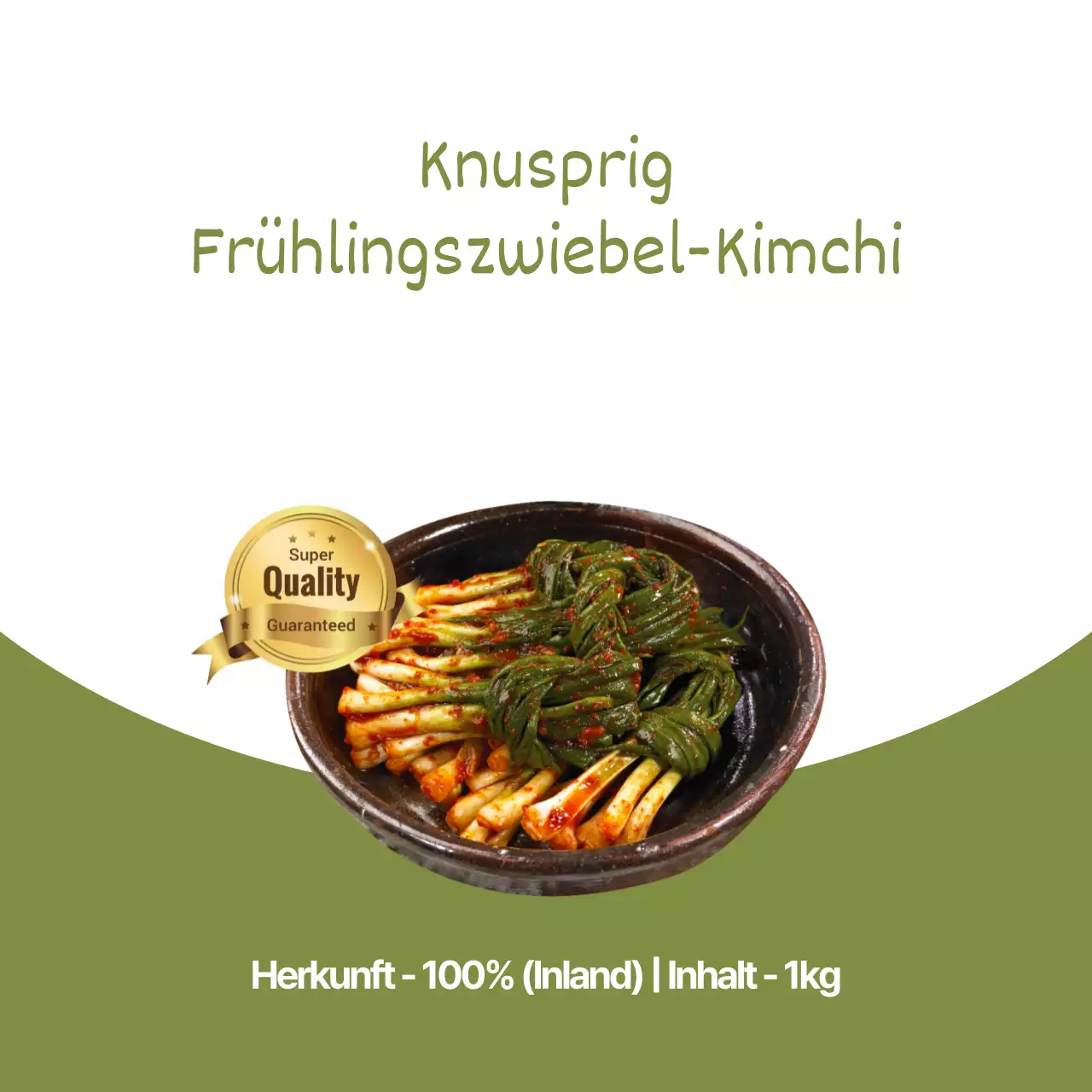 Kimchi mit grünen Zwiebeln