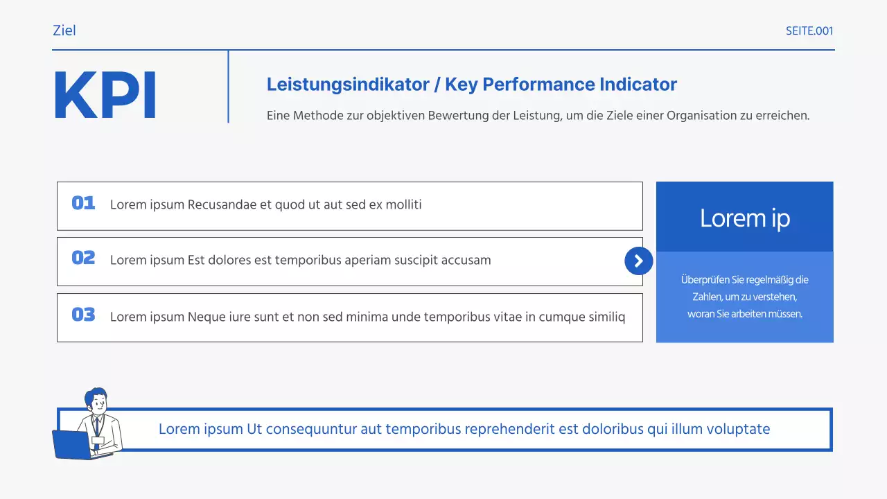 Förderung grundlegender Begriffe aus der blau-weißen Marketingpraxis