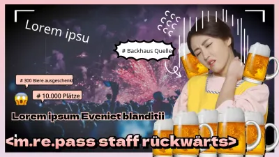 Aufregende Festivalinhalte mit pinkfarbenen Wunderkerzen