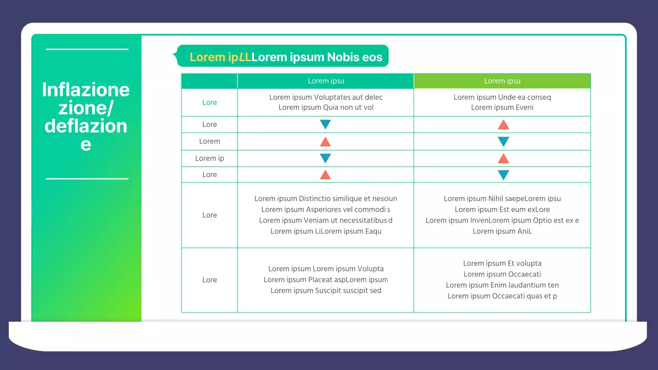 Blu verde gradiente illustrazione Teoria economica materiale lezione