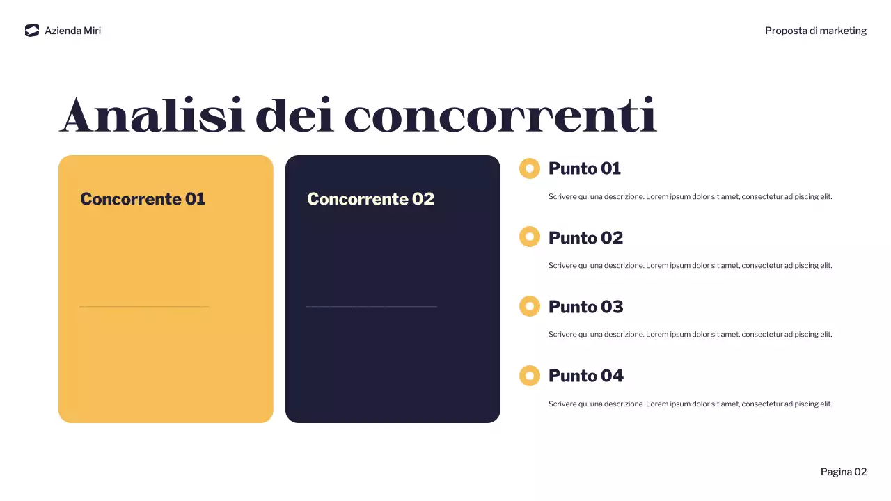 documento di marketing moderno della marina militare