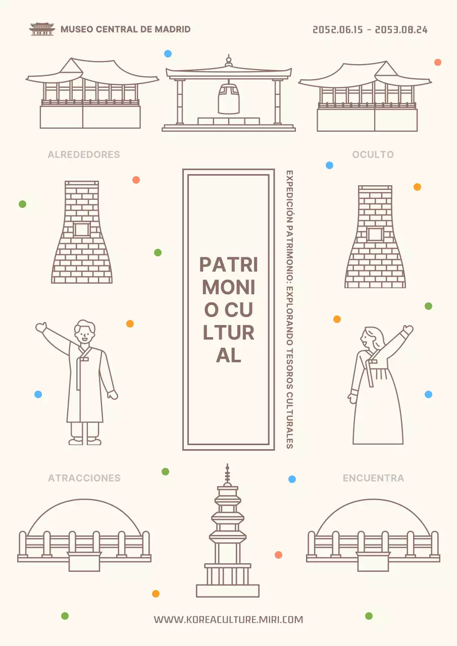 Bonitos paseos patrimoniales en beige y marrón