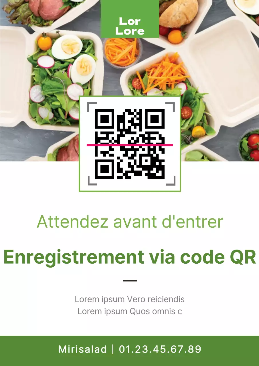 Enregistrement par code QR