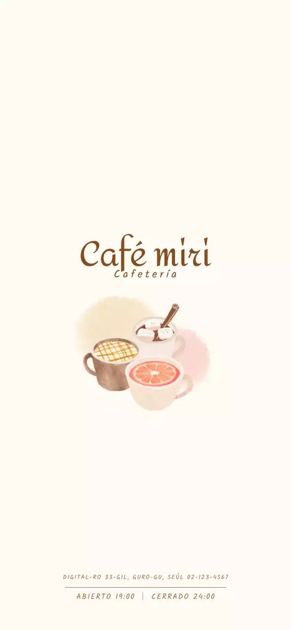 Precios para un menú de cafetería con un concepto ilustrado emocional y cálido