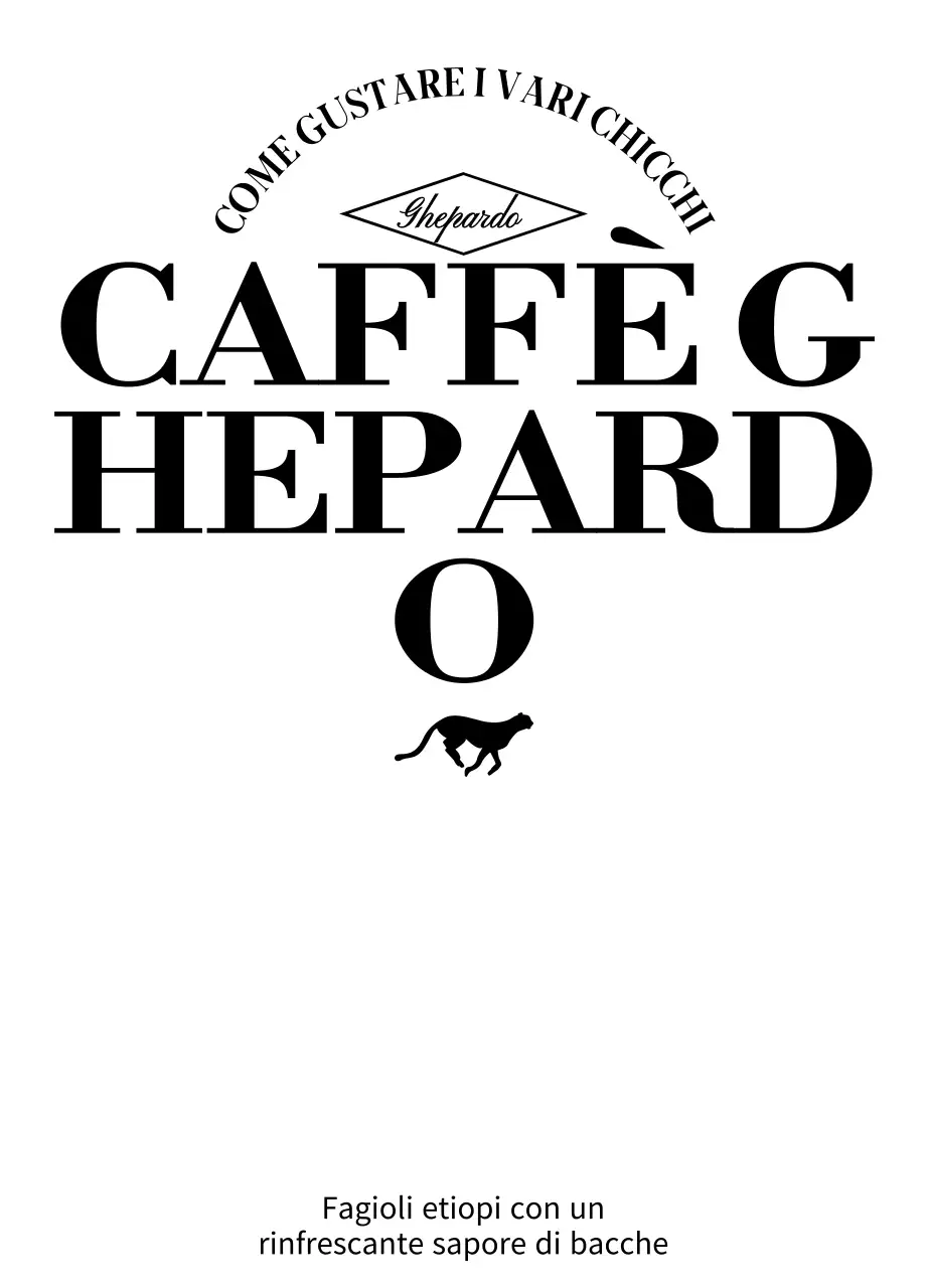 Design semplice con illustrazione di un animale nero in corsa