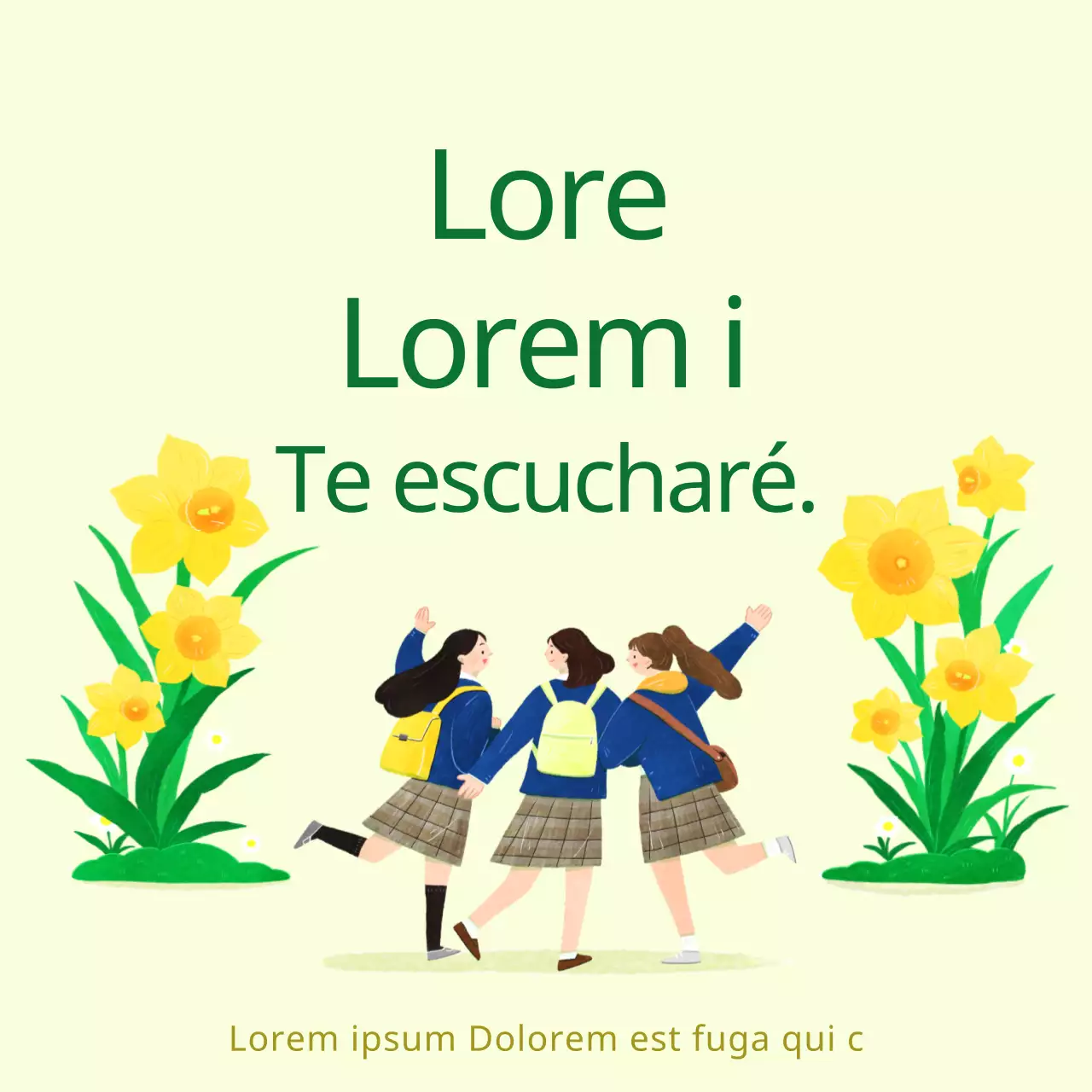 Promoción del asesoramiento juvenil amarillo