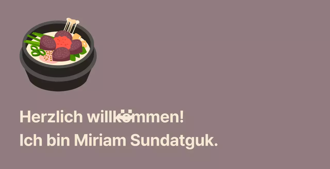 Sundaegukbap-Restaurant Balsat mit Sundaeguk auf einem Hintergrund aus roten Bohnen