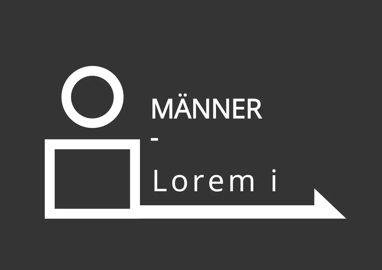 Sauberes Konzept Toilettenpiktogramm in Dunkelgrau und Weiß