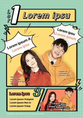 Promuovete la vostra candidatura a presidente del corpo studentesco con un concept a fumetti