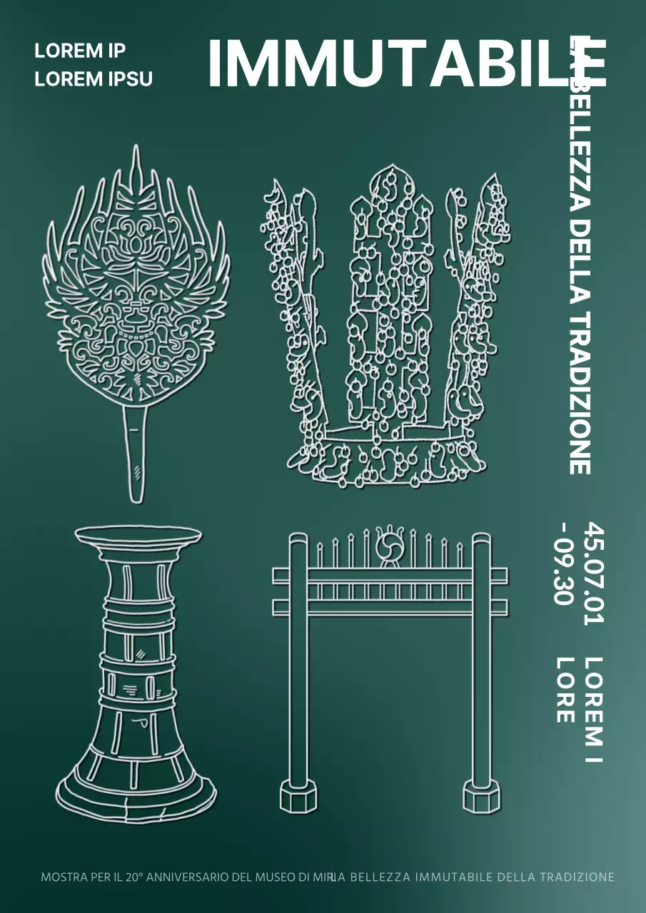 Museo verde di lusso per il disegno del patrimonio culturale