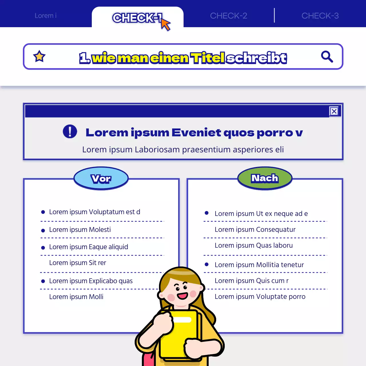 Umgangsformen und Beispiele für das Schreiben von E-Mails in Marineblau und Weiß