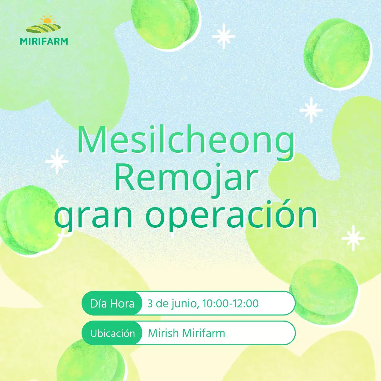 Eventos resaltados en verde
