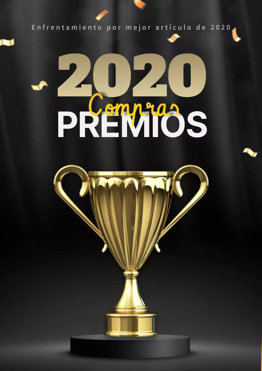 Premios glamour negro y oro