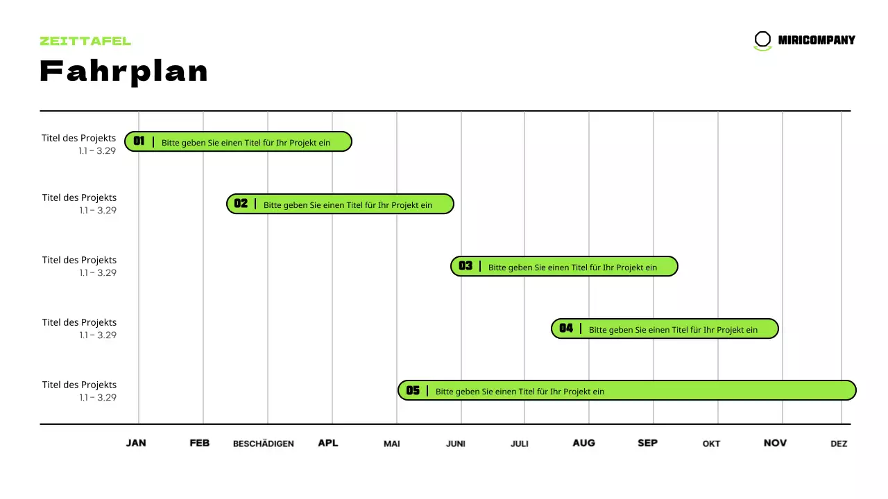 Niedliche Figuren in Chartreuse und ein klares Layout