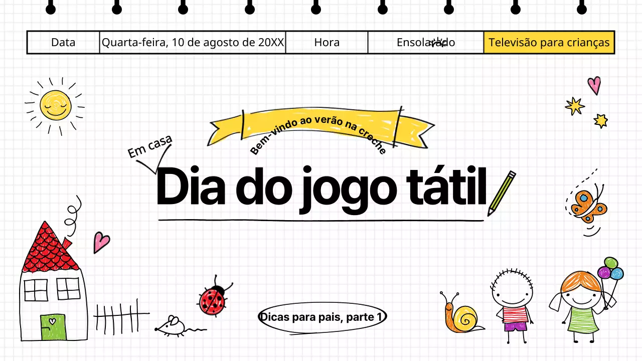 Educação tátil para crianças com um conceito de diário giro YouTubeThumbnail