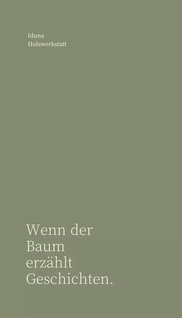 Einfache Visitenkarte für die Holzbearbeitung in Grün und Beige