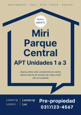 Apartamentos en venta en azul marino y dorado
