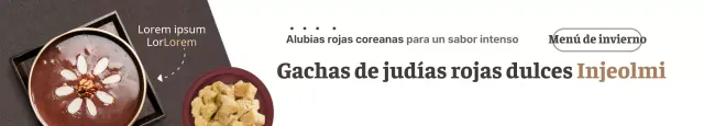 Gachas de judías rojas Injeolmidan