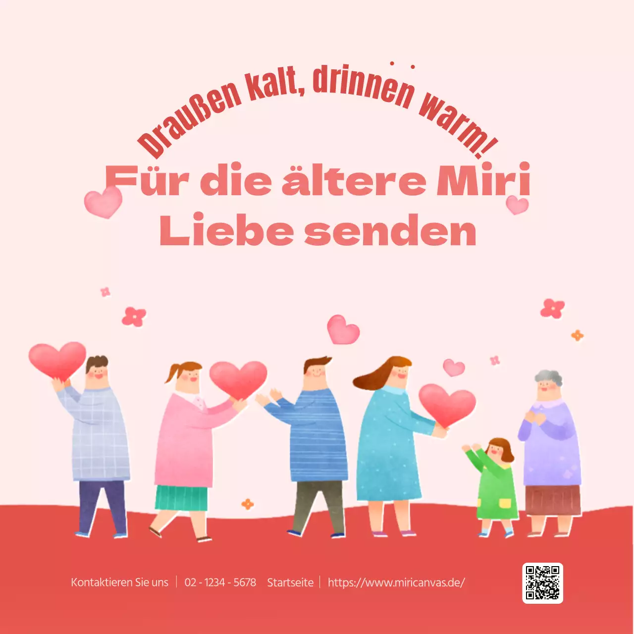 Das Rosa und Rote Projekt der Seniorenwohlfahrt Love Sharing